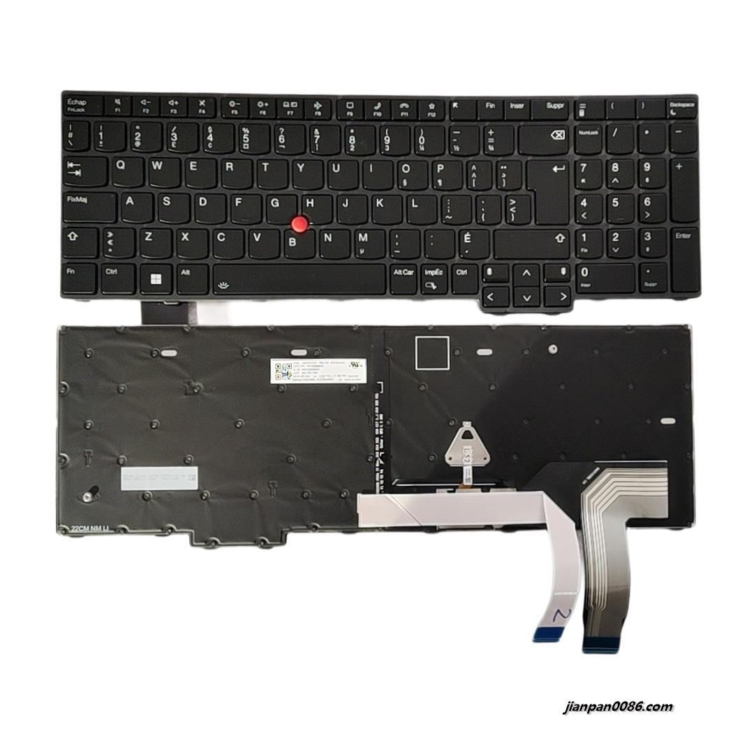 Picture of Original New CK Canada Language For Lenovo Thinkpad T16 Gen1 Backlit Laptop Keyboard SG-B1451-23A PK132D62B30  SN3103B FRU NO.5N21D93688 S244