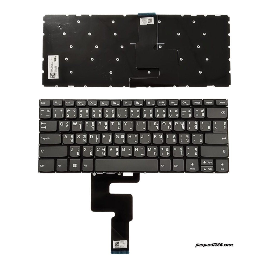 Picture of Oraginal New Thailand Language For Lenovo IdeaPad 330-14 Gray NoBacklit Laptop Keyboard 2B-AAW36L710 SN20M61702 F051