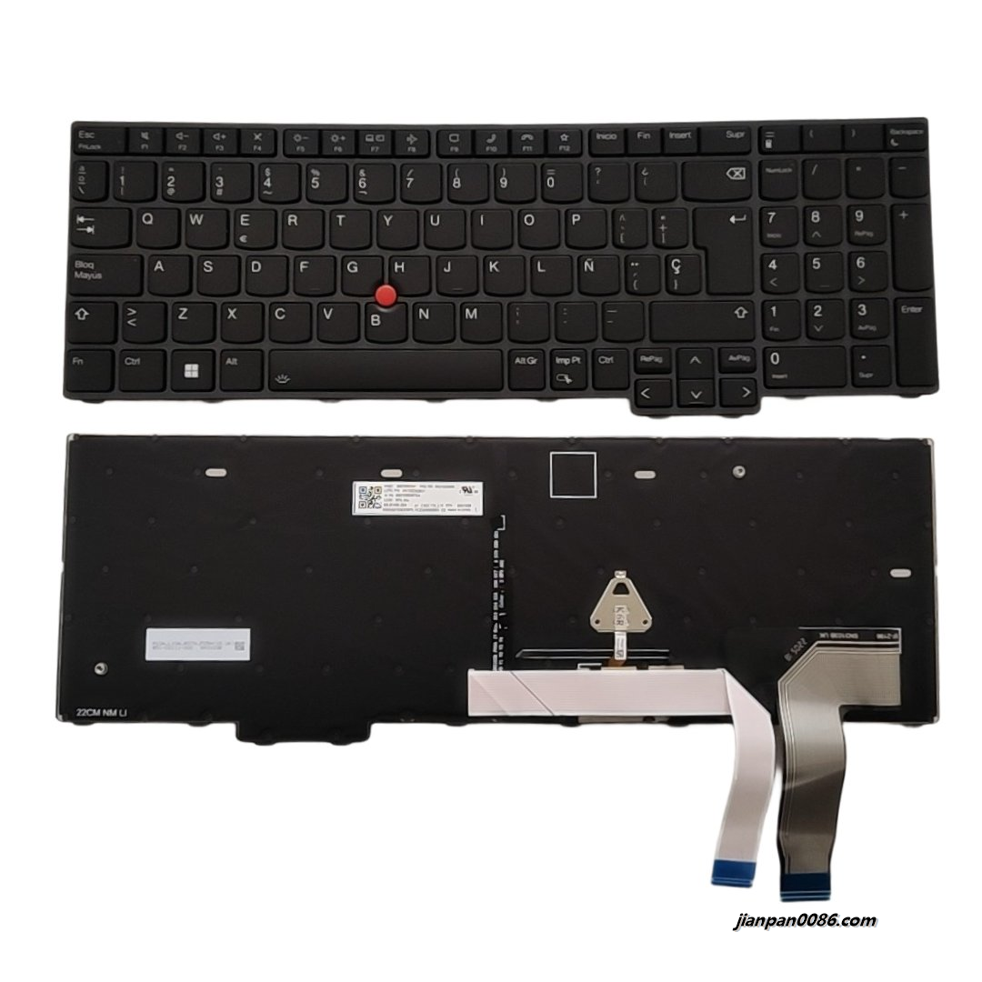 Picture of Original New Spanish Layout For Lenovo Thinkpad T16 P16s Gen1 Backlit With Point Stick Laptop Keyboard SG-B1450-2EA SN3103B PK132D62B21 S366