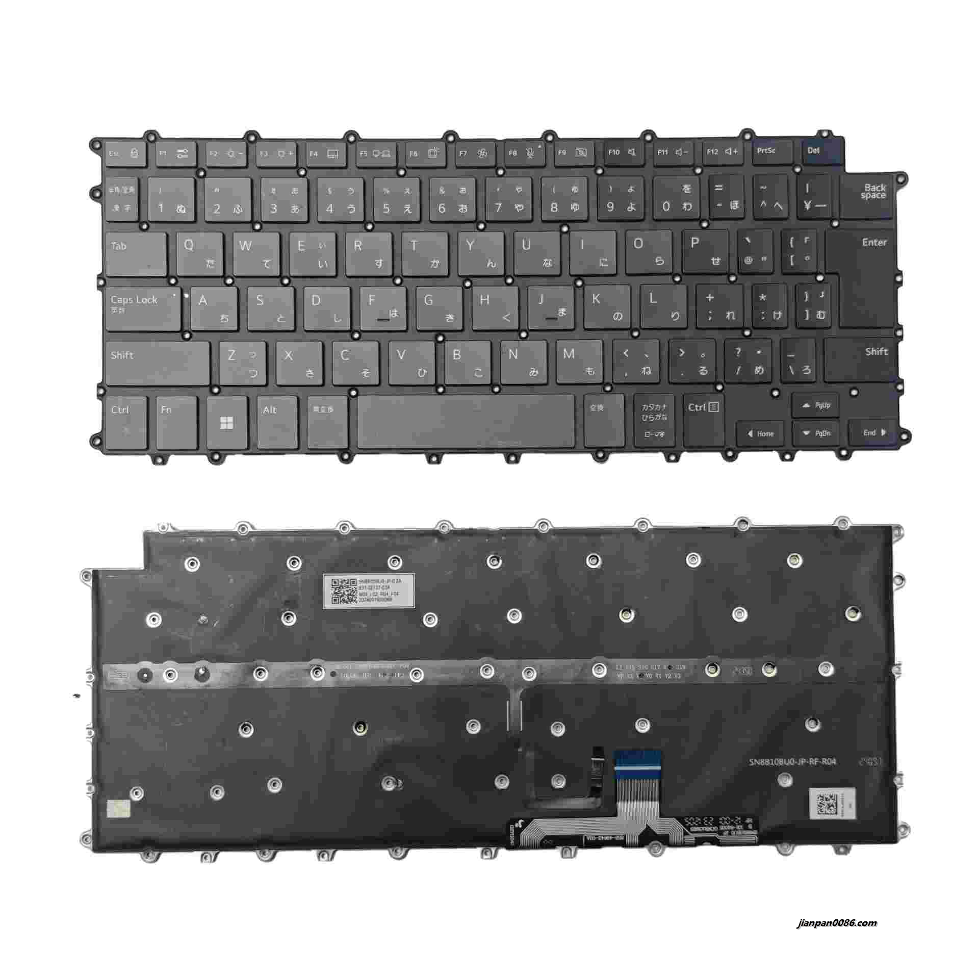 Picture of Original New Japanese Language For Dell SN8B10BU0 Black Backlight Laptop Keyboard 