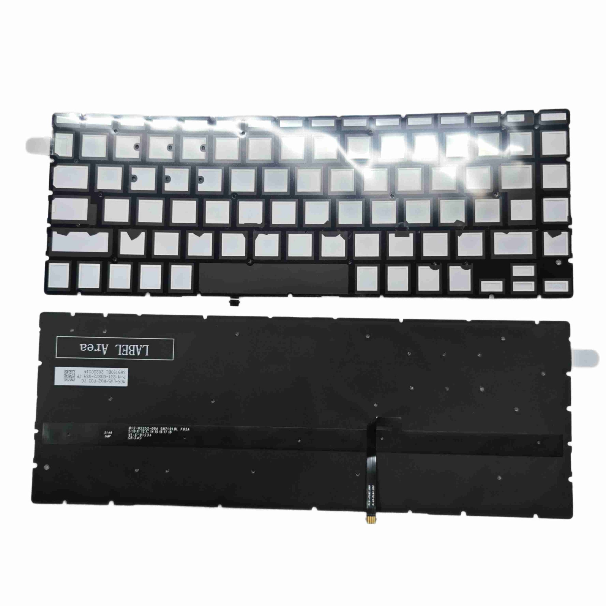 Picture of Original New Backlight PAD For HP 14-DW Black Laptop (Not Keyboard) SN9193BL SN7191BL 727pHK 