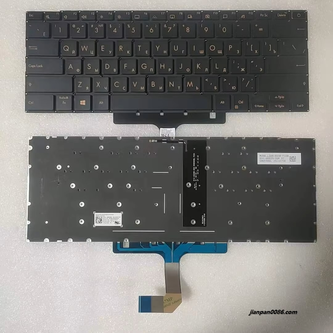 Picture of Original New Russian RU Language For Asus UX 393 Black Laptop Keyboard SG-A1230-XAA 40PTDH5026