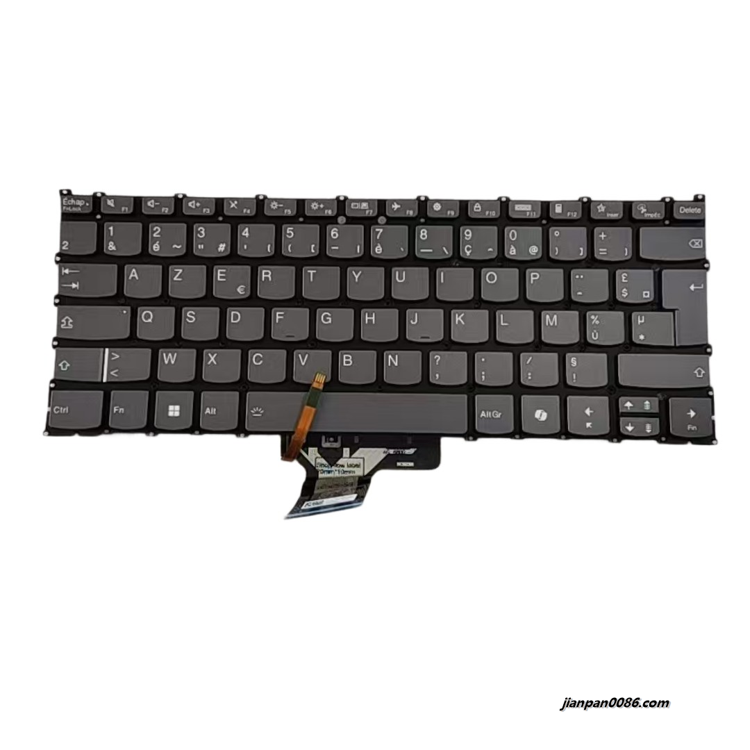 Picture of Oraginal New French Layout For Lenovo Slim 3 14 Backlit AI Laptop Keyboard LCM21L16F0J6866 SN21P30172 PK132Z21B19 S410