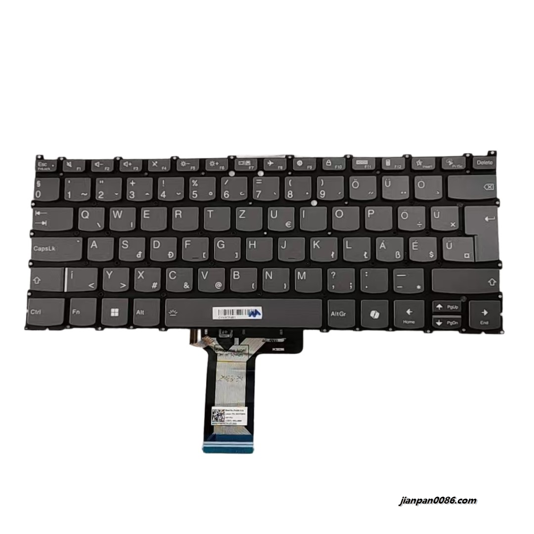 Picture of Oraginal New Hungry Layout For Lenovo Slim 3 14 Backlit AI Laptop Keyboard LCM21L16HUJ6866 SN21P30076 PK132Z21B21 S410