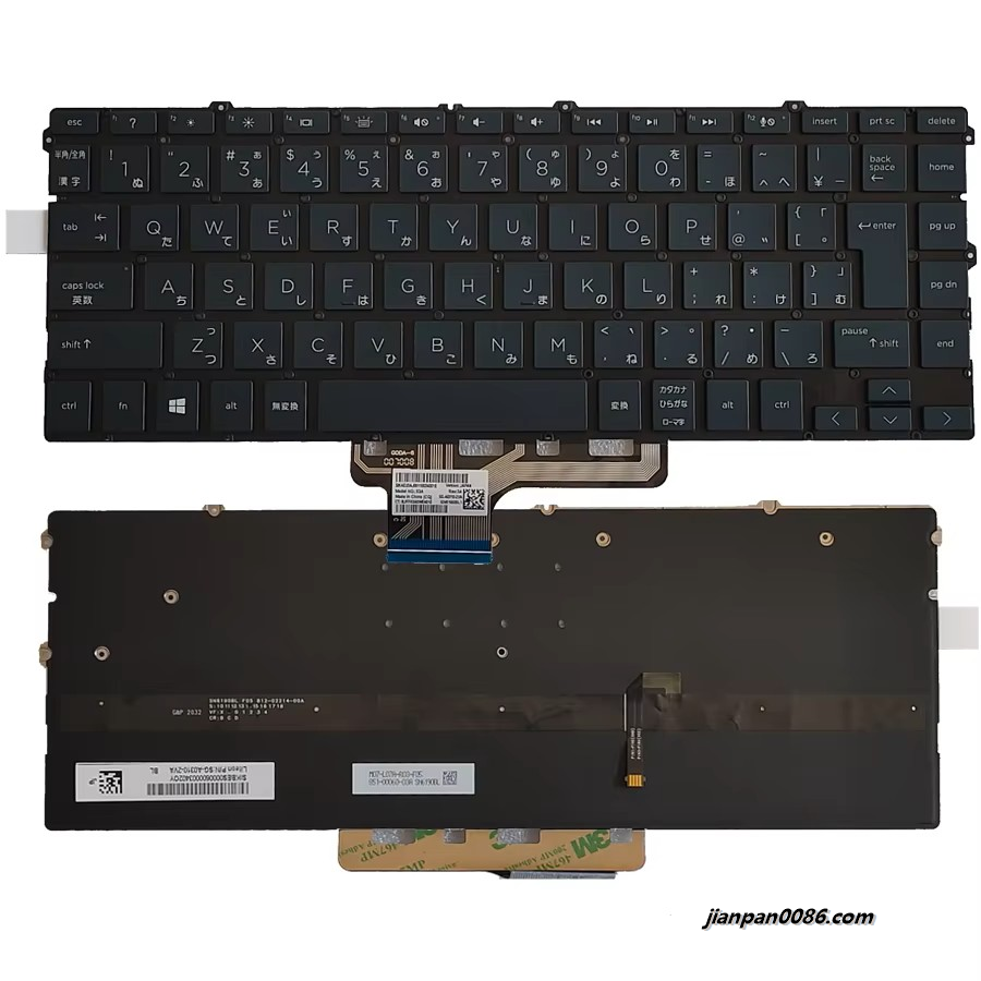 Picture of Original New Japanese Language For HP Spectre x360 13-AW Backlight Laptop Keyboard SG-A0310-2VA 100P10912TDH362