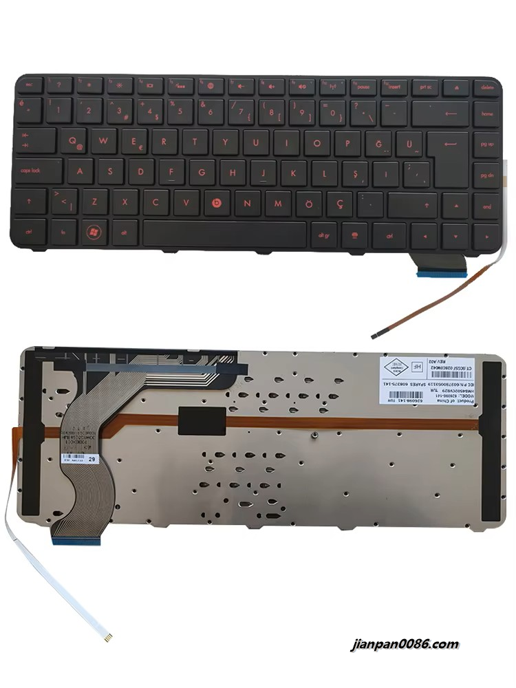 Picture of Oraginal New TUR Language For HP Envy 14 14T 14-1000 14-1100 Laptop Backlit Keyboard 626098-141 TDH8111