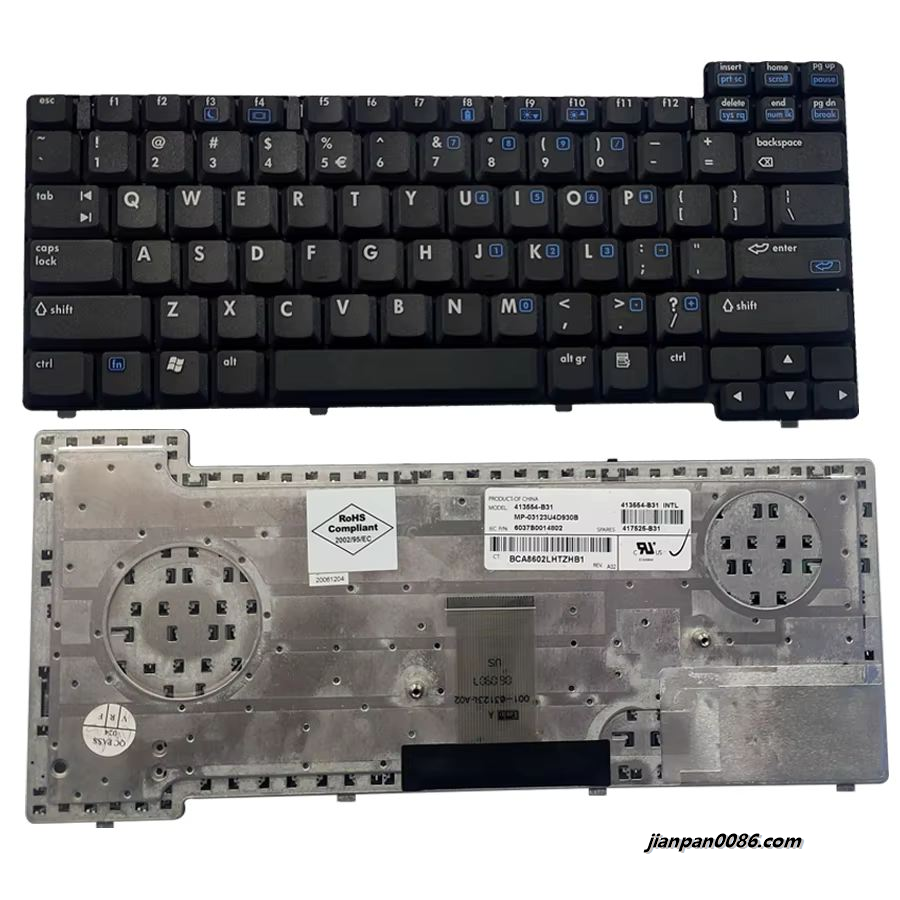Picture of Original New USI India Language For HP COMPAQ NX7400 Black Laptop Keyboard MP-03123U4D930B 10PTDH3555