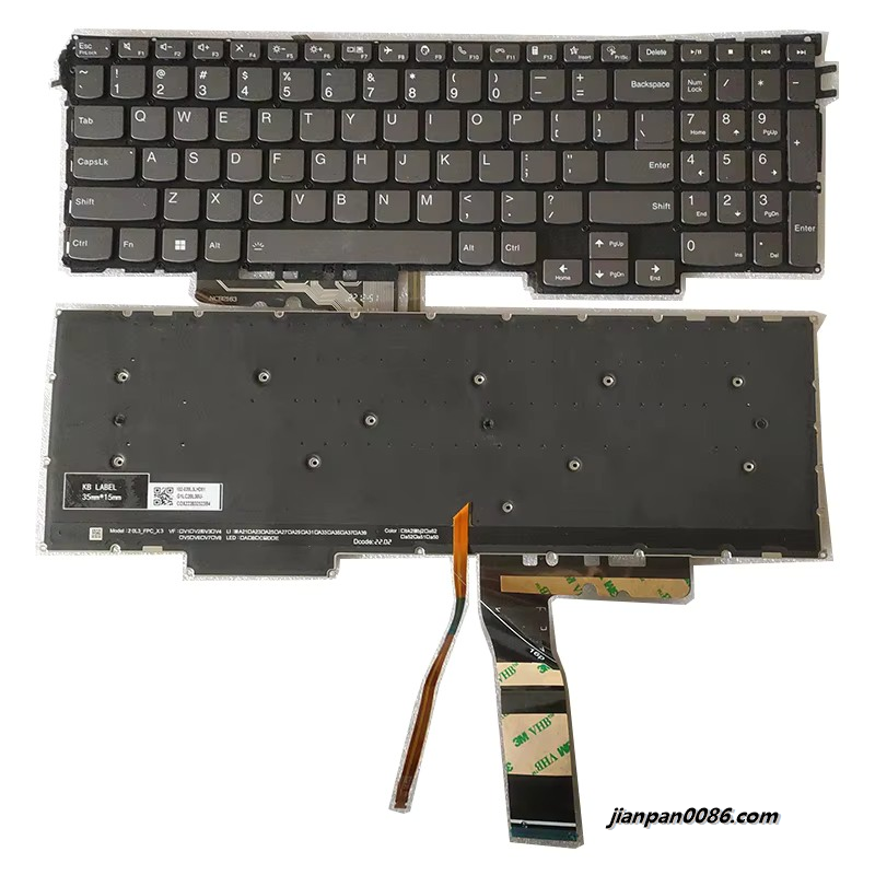 Picture of Original New US Language For Lenovo Xiaoxin pro16 2021 Backlight Laptop Keyboard LCM20L33USJ686 SN21P39815 PK1339T1A00 C461