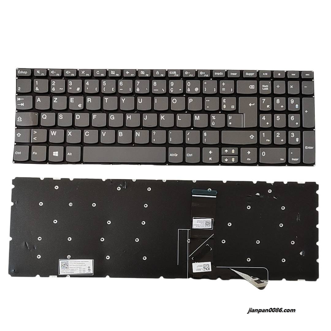 Picture of Original New French Layout For Lenovo IdeaPad 330-15 330-15IKB Grey NoBacklit Laptop Keyboard LCM16K26F0-686 SN20M62946  PK132GC1A18 S416