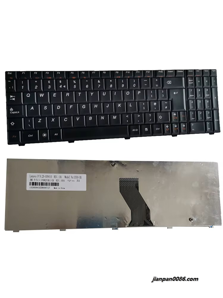 Picture of Original New UK Language For Lenovo G50 Black No-Backlit Laptop Keyboard FRU 25215281 PK130T2B10