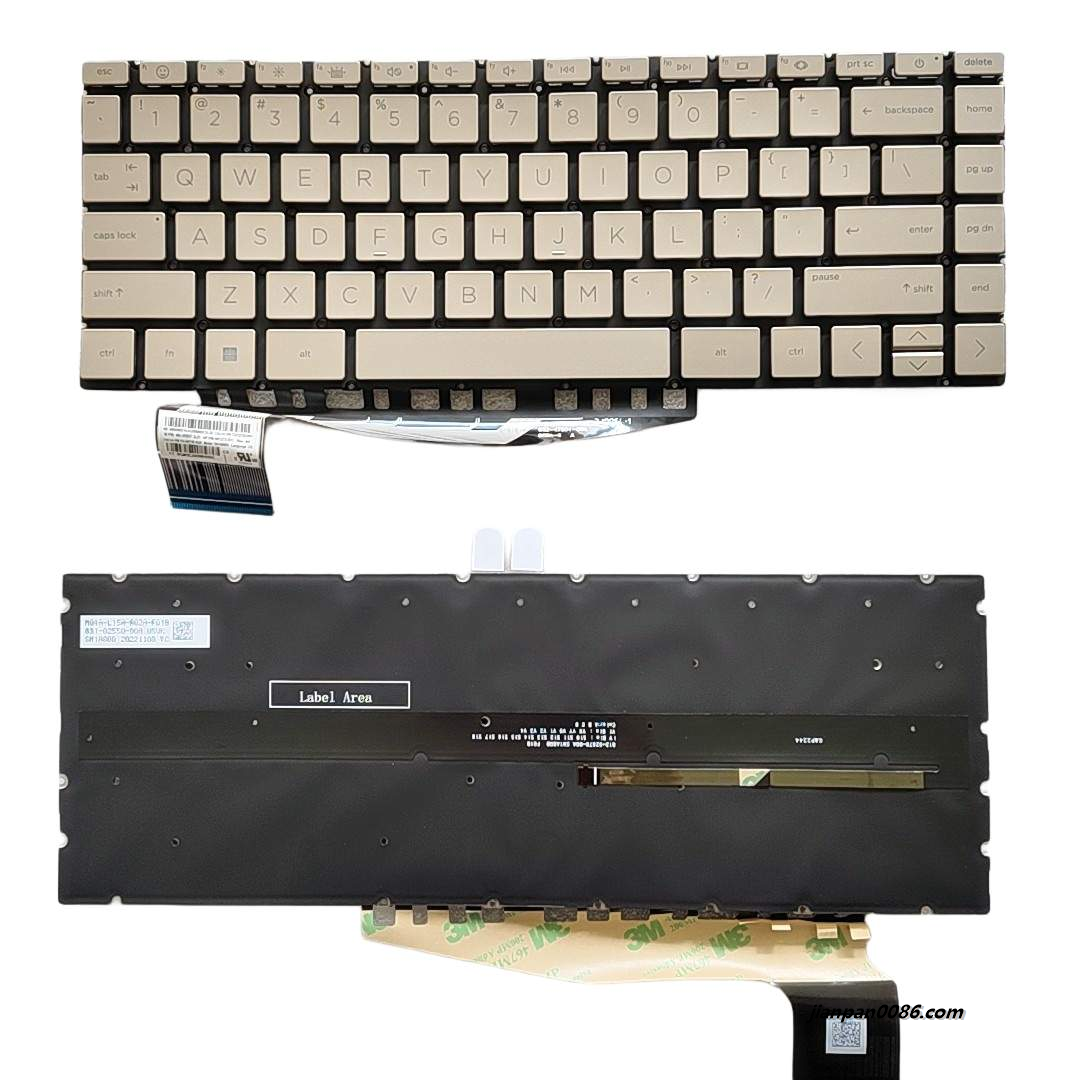 Picture of Original New US Language For HP PAVILION 13-BE Gold Backlight Laptop Keyboard SG-B2130-XUA SN1A80B1 S239 160