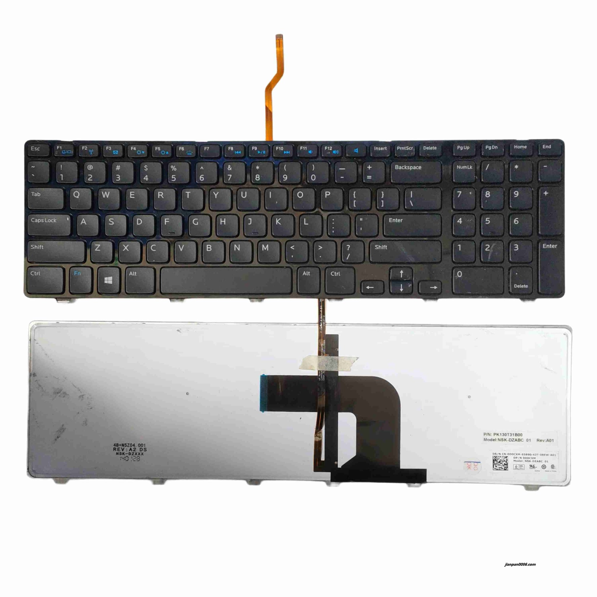 Picture of Oraginal New US Language For Dell 15 7537 Backlit Laptop Keyboard PK130T31B00 TDH9162