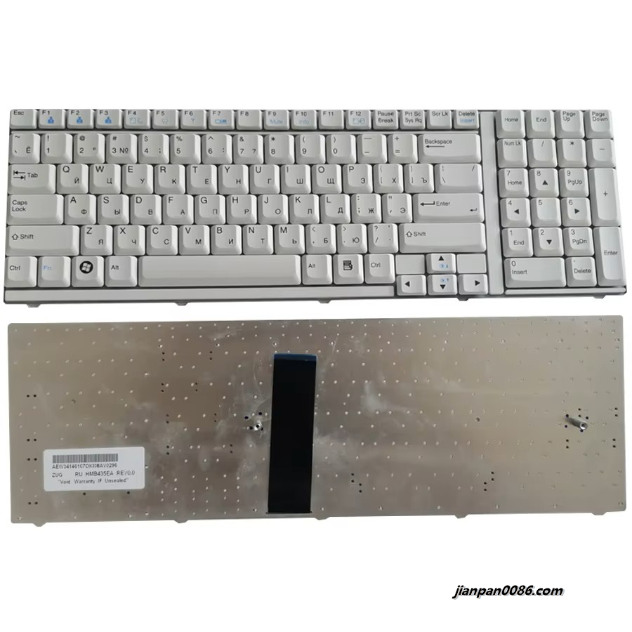 Picture of Original New Russian Language For LG S900 IdeaPad Laptop Keyboard HMB435EA WEW3414607OKI08AV0187