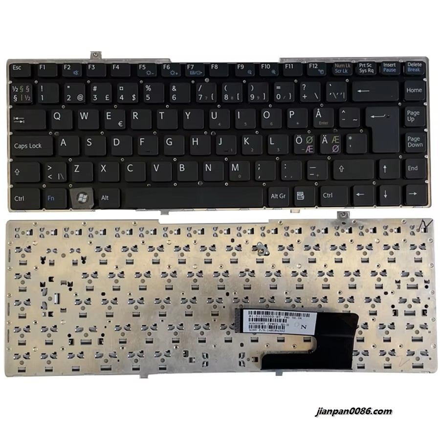 Picture of Original New For Sony FW Black DK Language Laptop Keyboard PN148084392