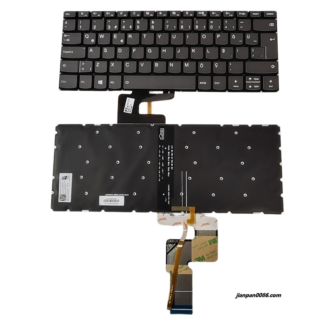 Picture of Oraginal New Turkey Layout For Lenovo IdeaPad 330s-14 Xiaoxinchao 7000-14 Backlit Laptop Keyboard LCM16H36TQJ6862 SN20M61635   PK131YM1B13 S474