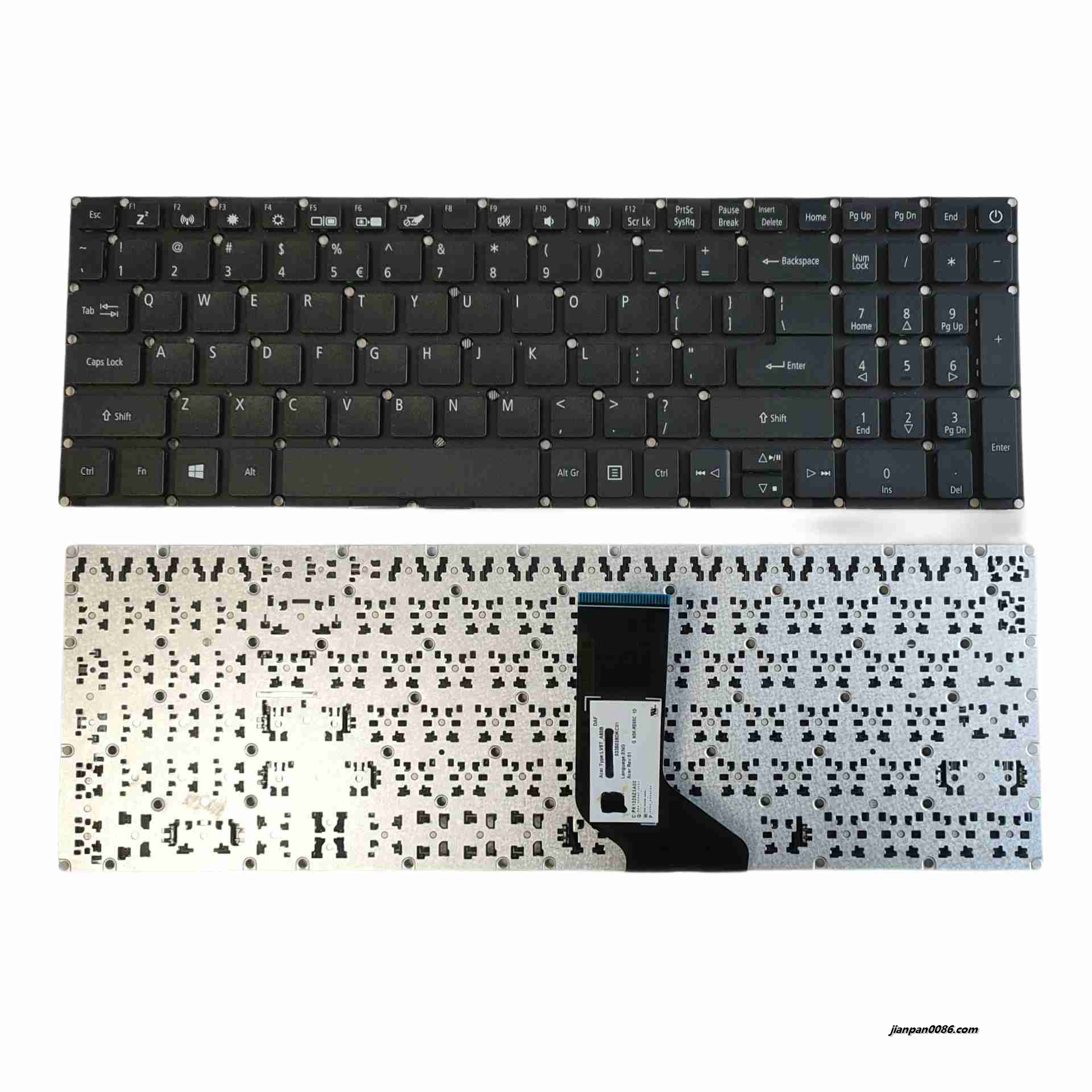 Picture of Original New US Layout For Acer Aspire E5-573 Black Backlit Laptop Keyboard TDH8639