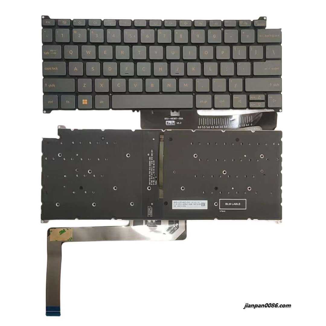Picture of Original New UI Layout For Acer SF314 A715-51 Grey Backlit Laptop Keyboard SN:NK.I111B.025 SN7A00B1 17295 6PTDH9216