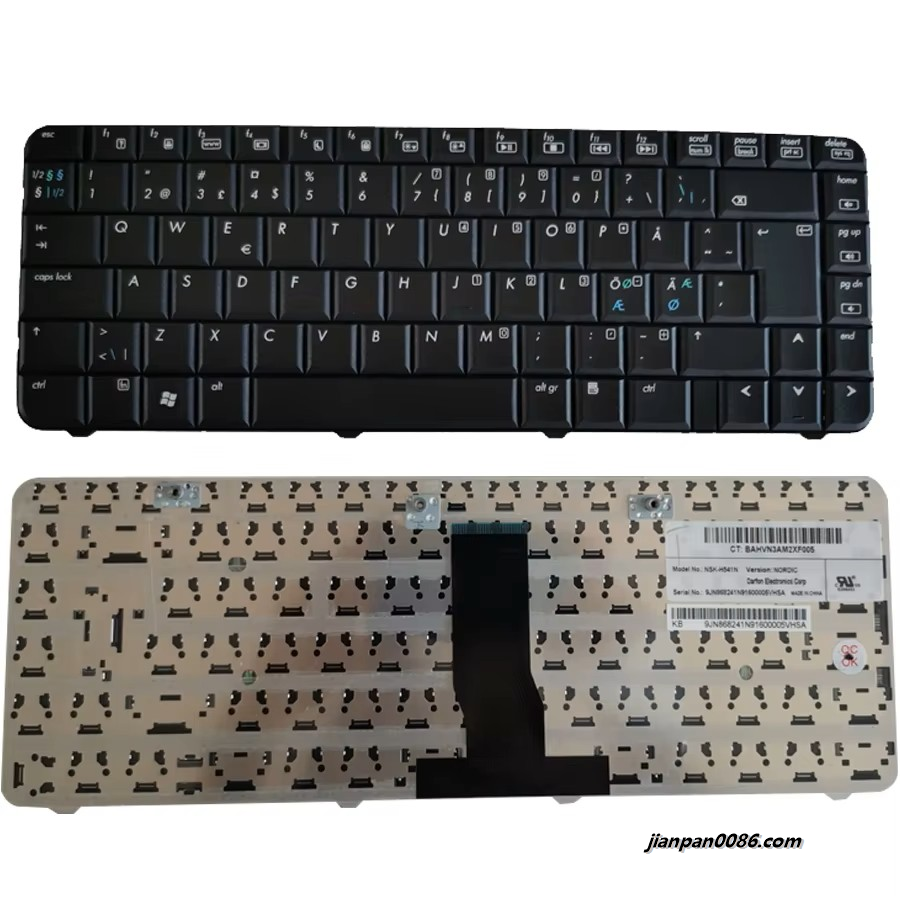 Picture of Original New NOR Language For HP CQ50 Black Laptop Keyboard NSK-H541N0 BAHVN3AM2XF005
