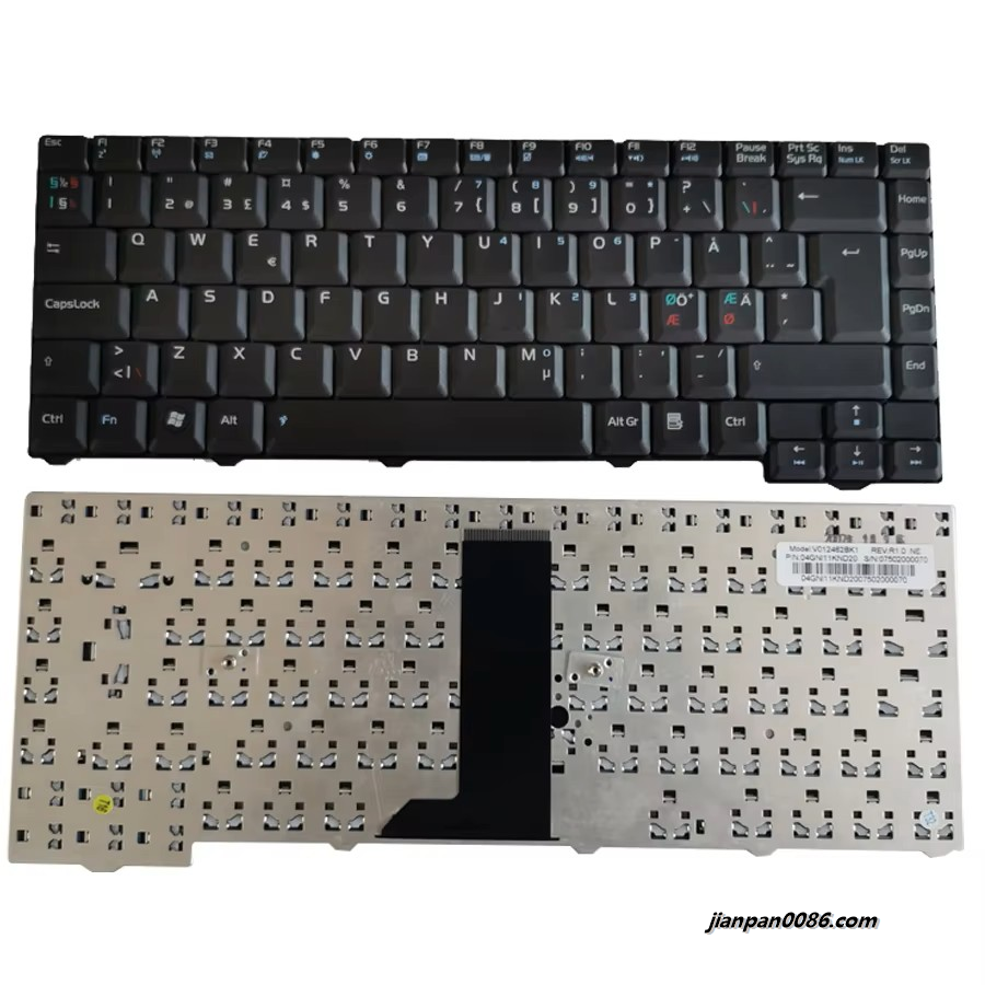Picture of Original New NR Language For Asus F2 Laptop Keyboard V012462BK1 04GNI11KND20