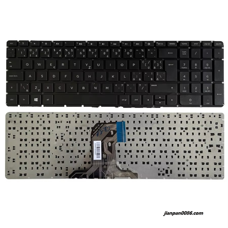 Picture of Oraginal New For HP Czech Language Pavilion 15-AC 15-AF Black Laptop Keyboard CAA41522005T