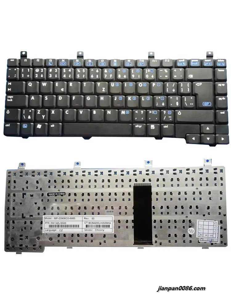 Picture of Oraginal New CZ Language For HP Pavilion DV5000 ZX5000 ZV5000 ZD5000 Keyboard Black MP-03906C0-6985 PK13ZLI13500