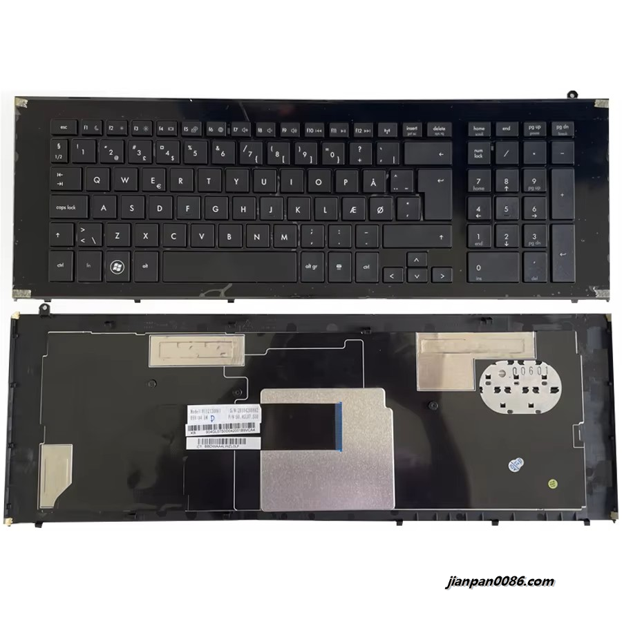 Picture of Oraginal New Denmark Language For HP Probook 4520S 4525S Laptop Keyboard V112130BK1
