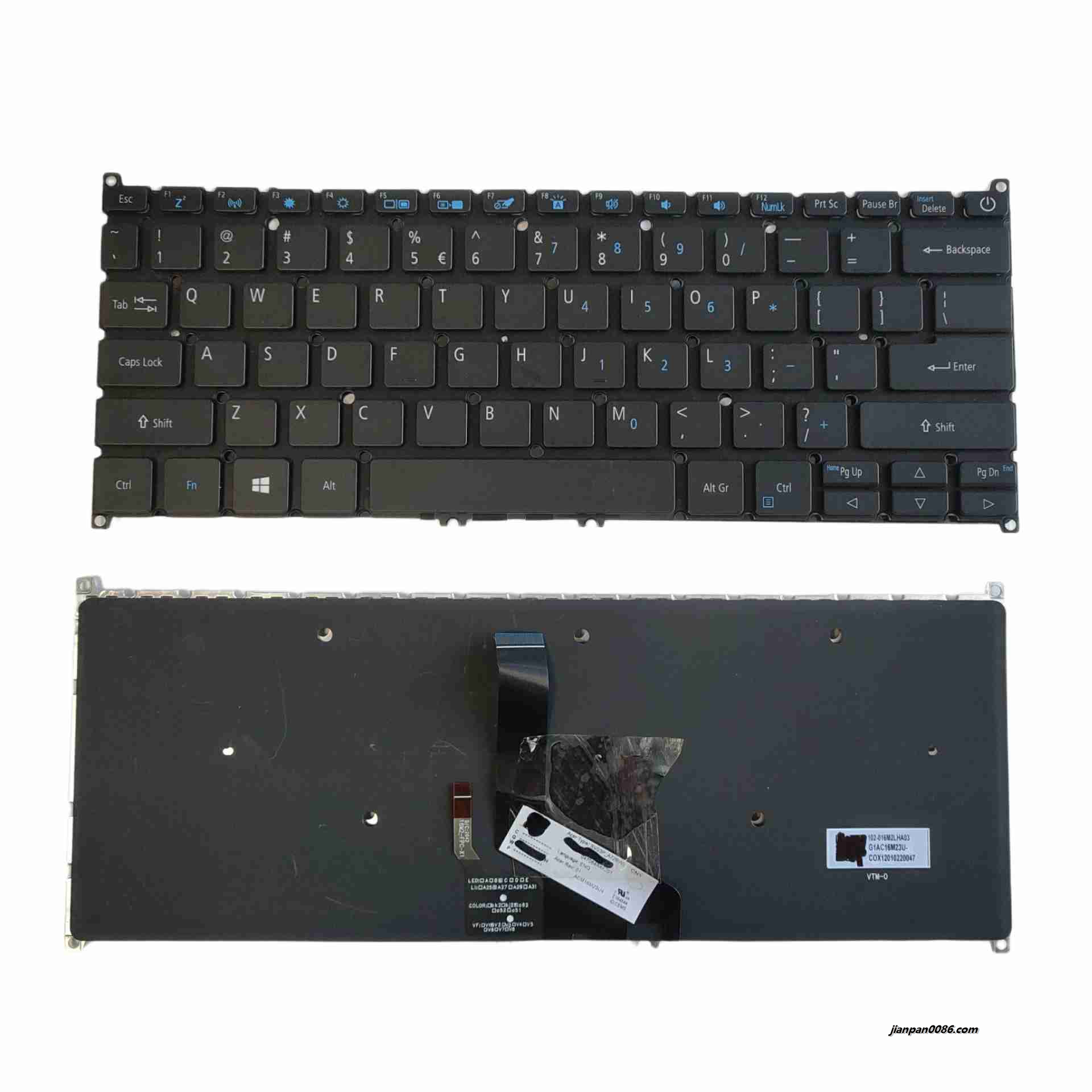 Picture of Oraginal New US Layout For Acer SF313 Black Backlit Laptop Keyboard Original 40PTDH8638