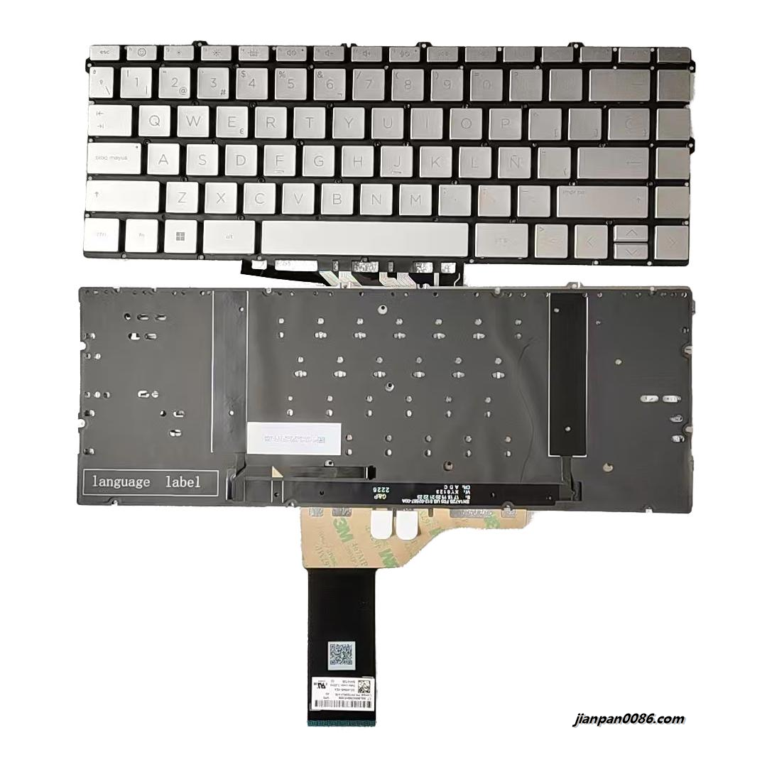 Picture of Original New Spanish Layout For HP Envy16-H Light Golden Laptop Keyboard SG-A5540-XEA SN1A72B S492