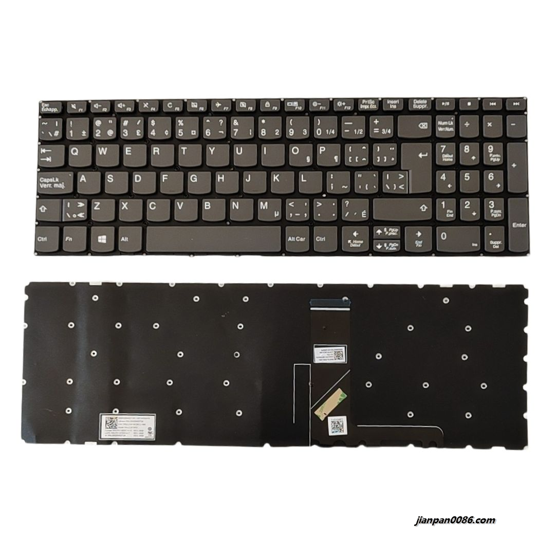 Picture of Oraginal New CanadaFrench Language For Lenovo 330-15 Grey NoBacklit Laptop Keyboard LCM16K26CU-686 SN20M62729 PK132GC1A16   S416