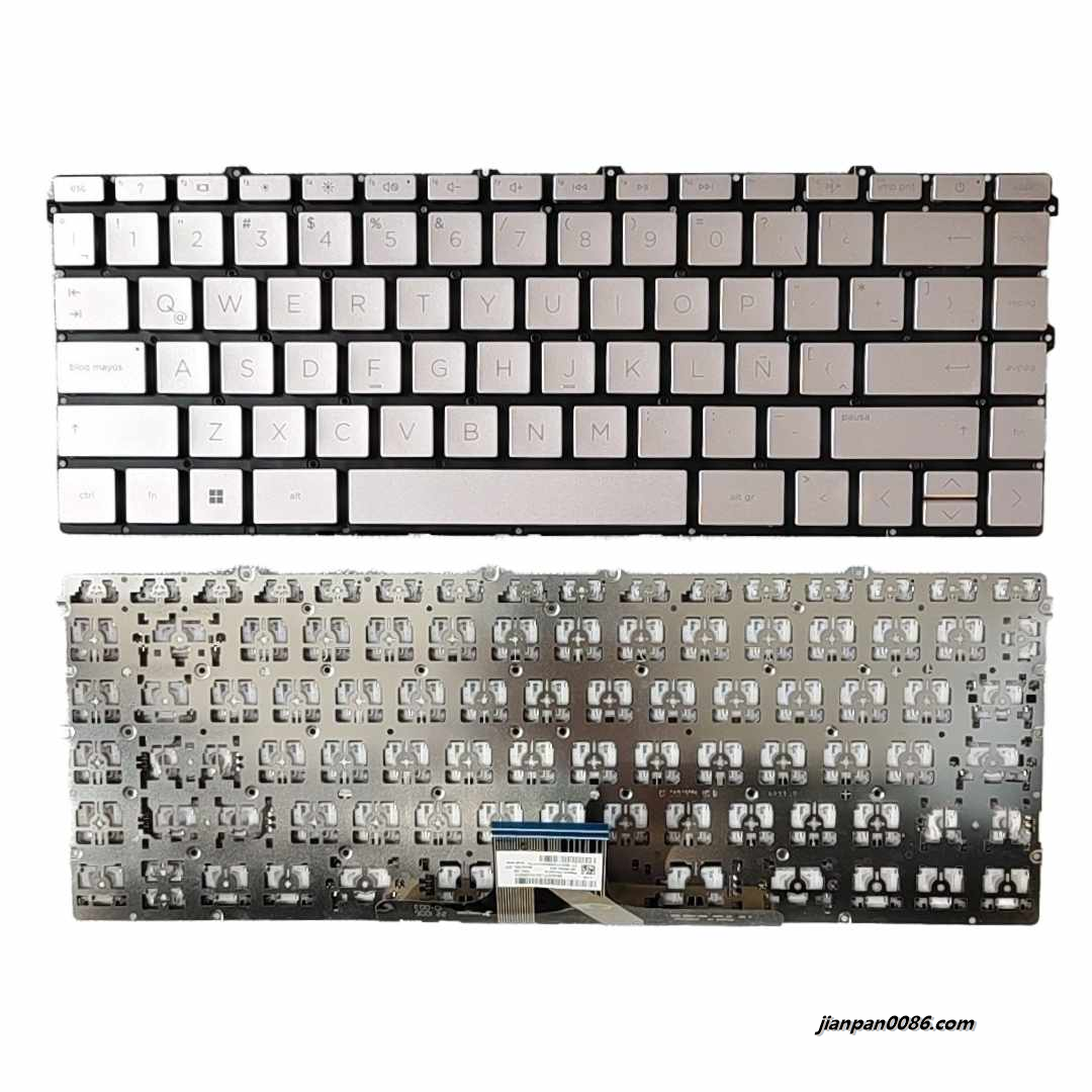 Picture of Original New Latin LA Language For HP Pavilion 14-DW Light Golden Nobacklit Laptop Keyboard SG-B0520-X9A SN61938 S503