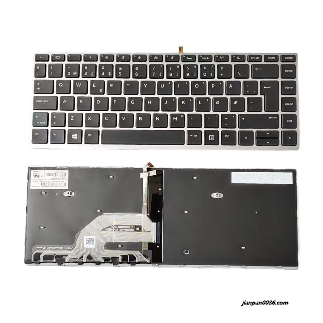 Picture of Original New Norway Layout For HP ZHAN66 430 G5 Backlit Laptop Keyboard SG-87730-2NA S515