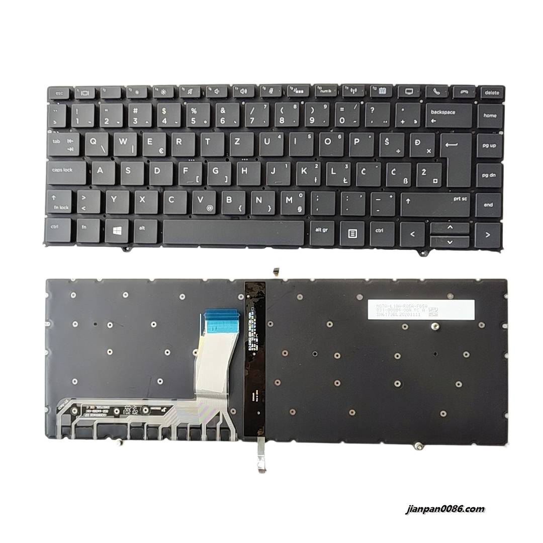 Picture of Oraginal New SA SL YU Language For HP ZBook Studio x360 G5 Laptop Backlight Keyboard SG-91600-2YA SN6173BL S510