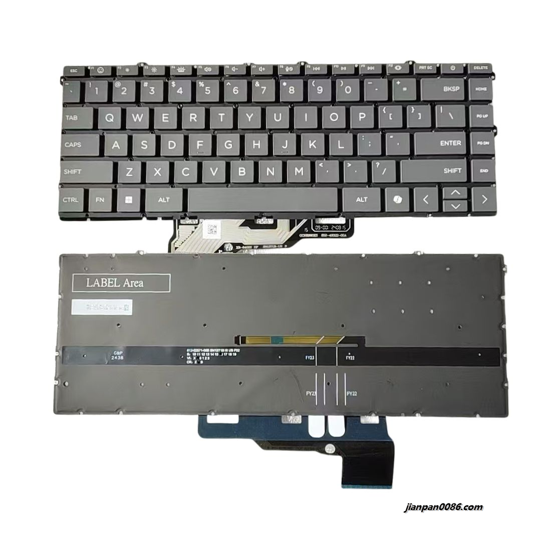 Picture of Original New US Language For HP Pavilion 13-BE With AI Grey Laptop Keyboard SG-4570-XUA SN1B71B42 S512