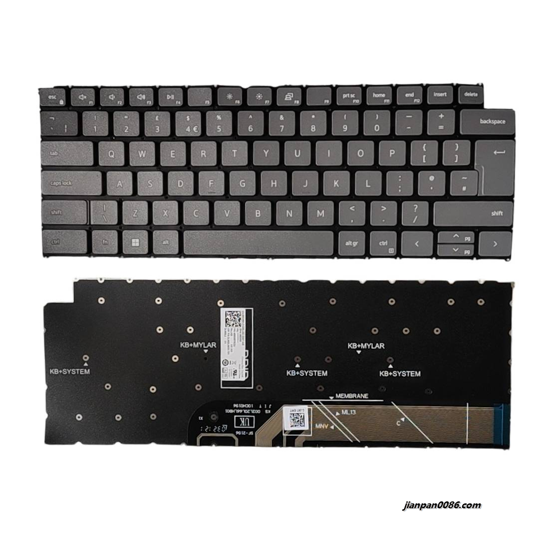 Picture of Original New UK Layout For DELL 3420 7490 NOBacklit Black Laptop Keyboard DLM20L56GB-7281 DP/N:0MDX8K S552
