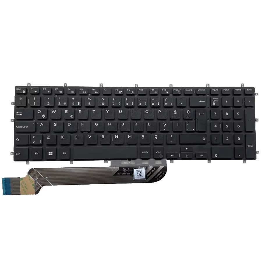 Picture of Oraginal New For Dell Inspiron 7566 7567 7570 7586 Turkey Language Black Laptop Keyboard 069YGR PK132EM3A36