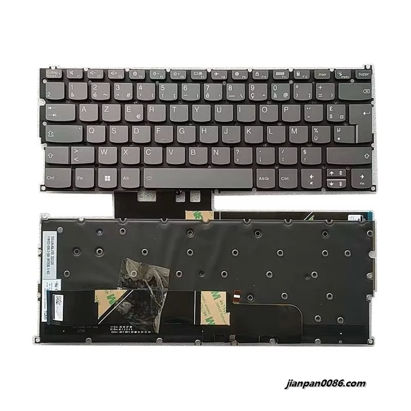 Picture of Original French Language For Lenovo FLEX YOGA G5 2021 Gray Backlit New Laptop Keyboard SG-95480-2FA PK131WR1A19 TDH4563