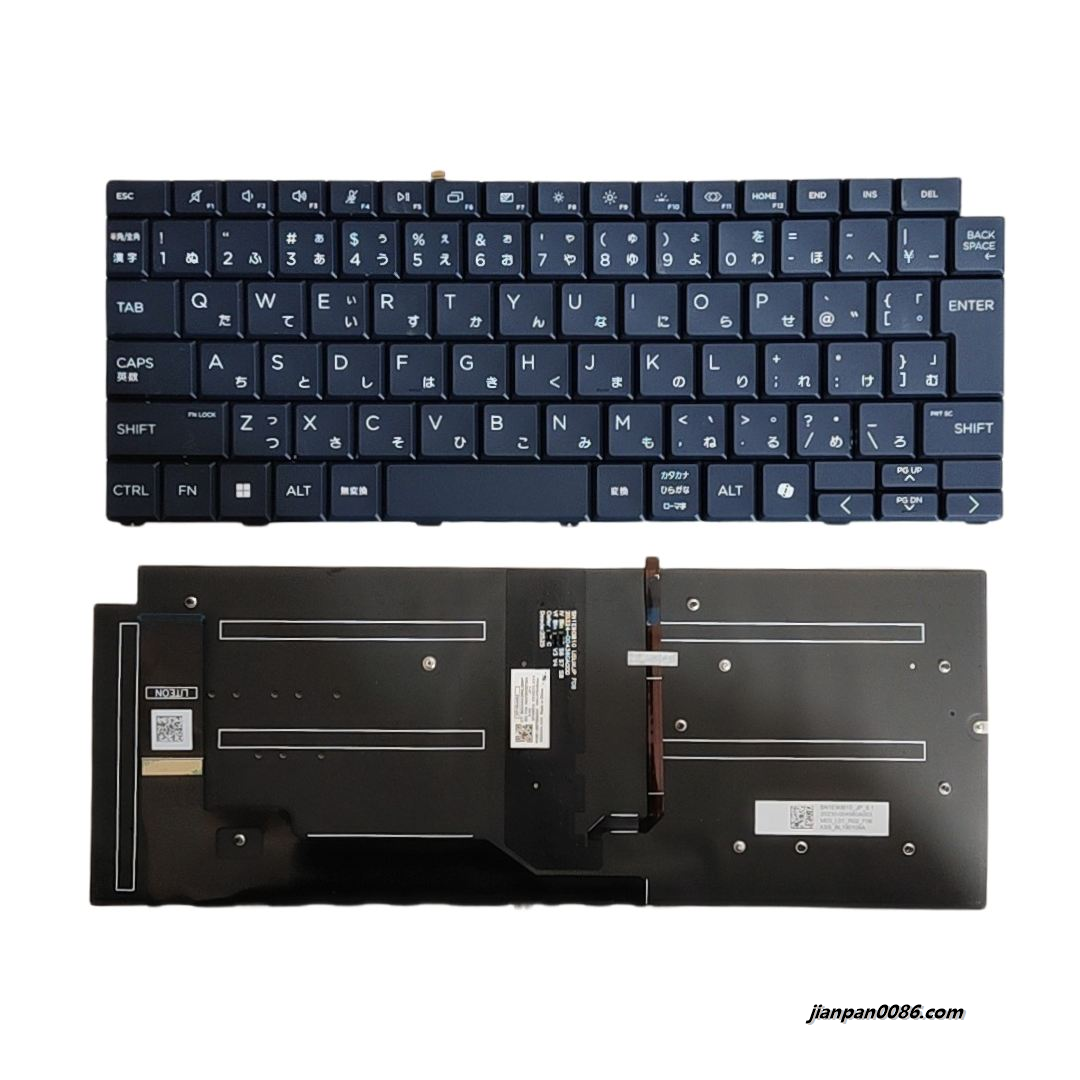 Picture of Original New Japanese Layout For Liteon SN1E90B420 Cyan AI Backlit Laptop Keyboard 913B1-003100A02V 21PC182