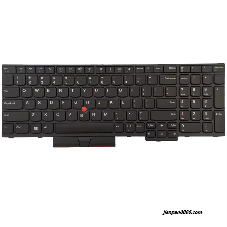 Picture of Original New US Language For Lenovo ThinkPad E580 E590 L580 L590 T590 P52 P72 Black Laptop Keyboard 01YP640 15P5673