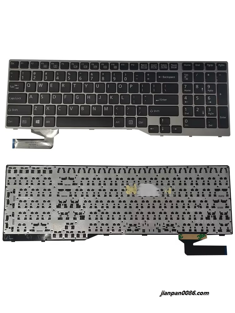 Picture of Original New US Language For Fujitsu E753 E754 E756 Laptop Keyboard CP670822-03 NO:FJM14B93US-D85