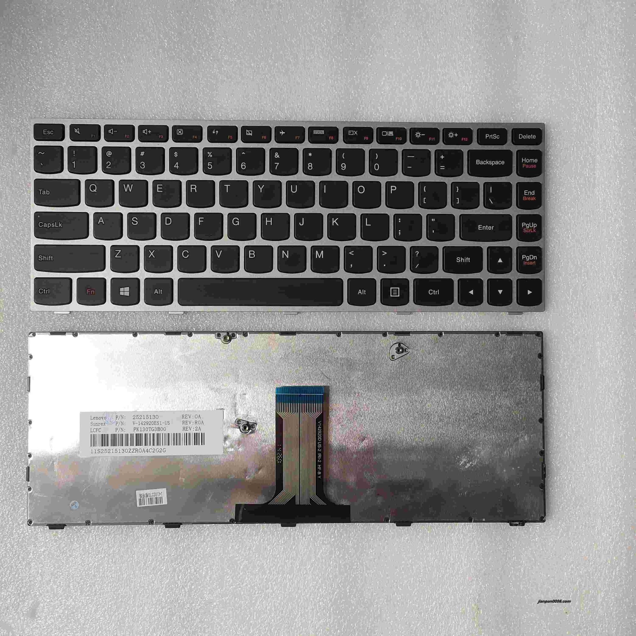Picture of Original New US Layout For Lenovo G40 Laptop Keyboard Original PK130TG3B00 16124 32PTDH9087
