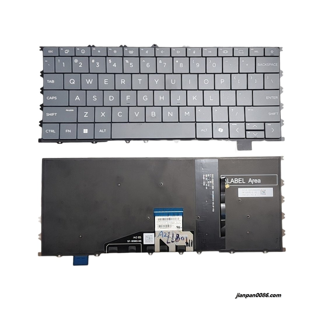 Picture of Original New US Layout For HP OmniBook X Flip 14-FK AI Backlit Laptop Keyboard SG-B7740-XUA SN1D80B10 C193
