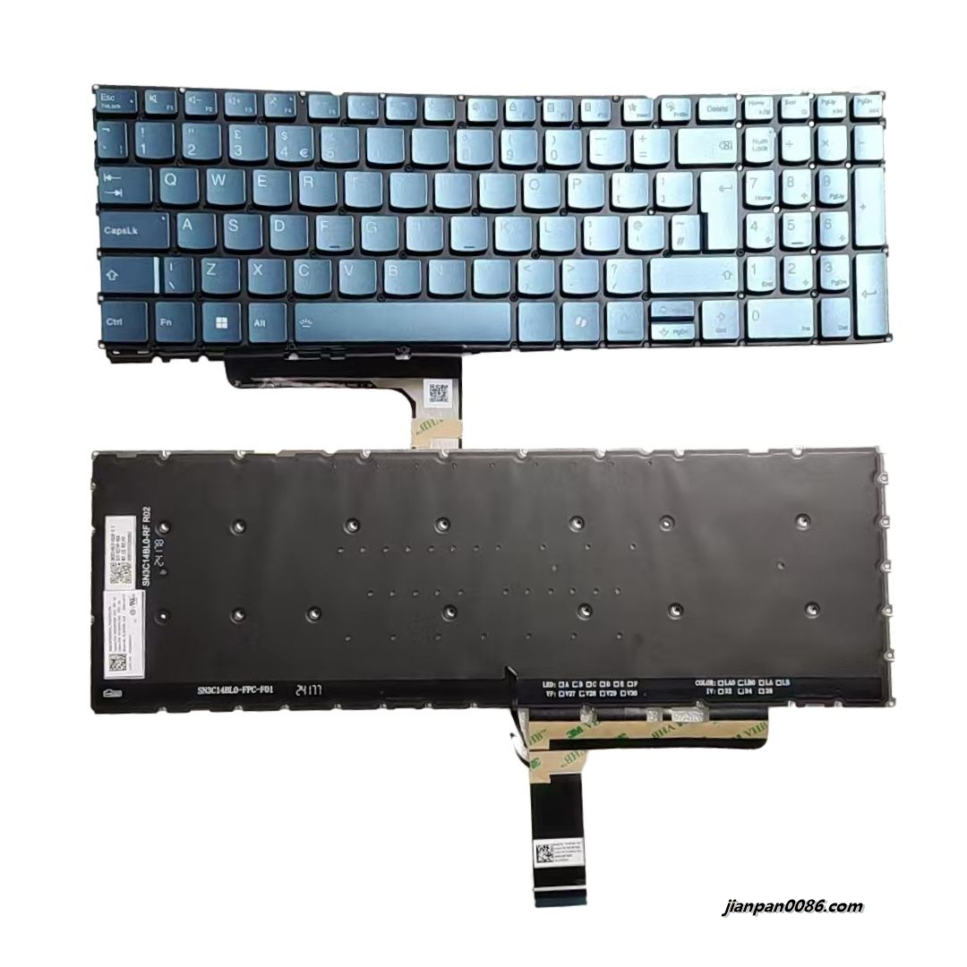 Picture of Original New UK Language For Lenovo Yoga Pro 9 16 Green Backlit Laptop Keyboard SG-B4610-2BA SN3B14B00 PK133032A12 S321