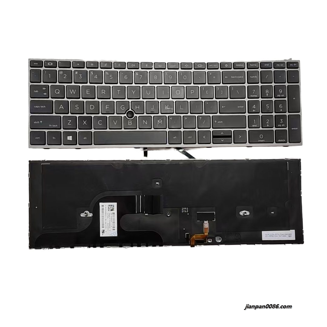 Picture of Oraginal New US Language For HP Zbook 17 G7 Black Backlight Laptop Keyboard SG-A3100-3EA SN7194BL PK132WW2A08 C201
