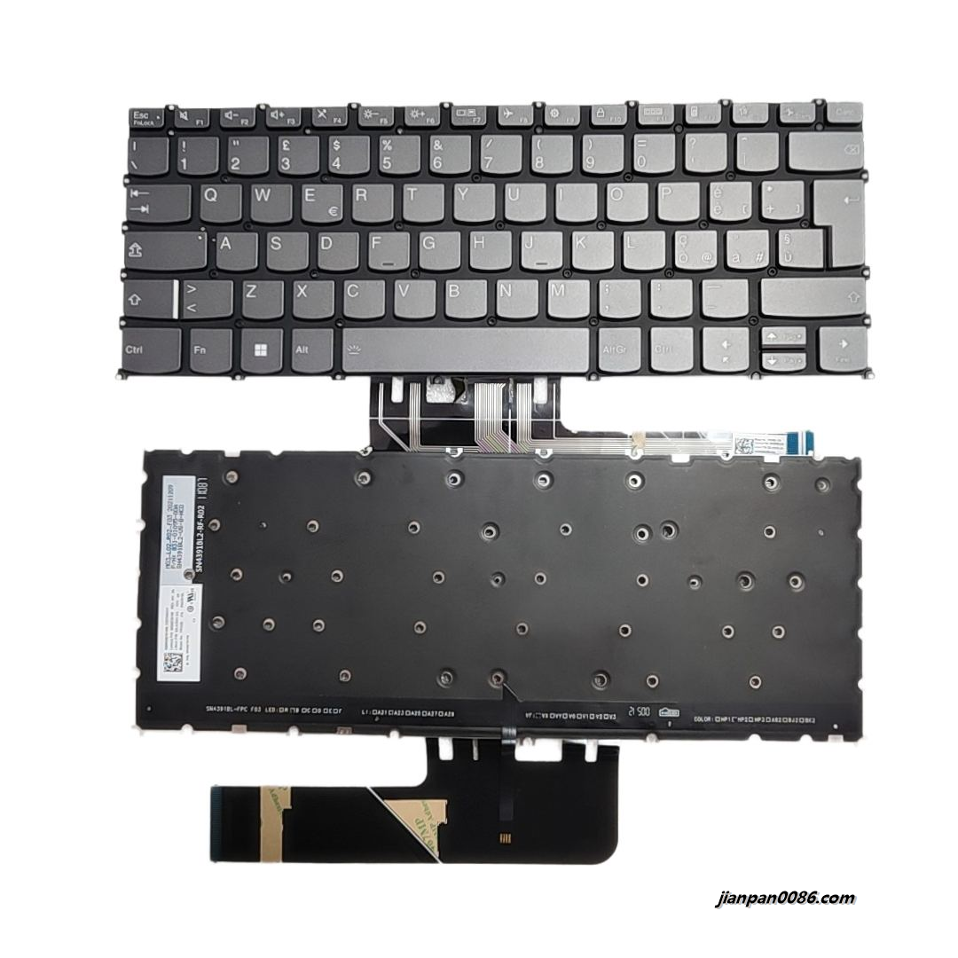 Picture of Original New Italy Layout For Lenovo Air14 Backlit Laptop Keyboard SG-A2000-2IA SN4391BL3 C212