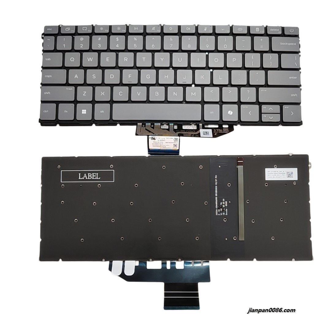Picture of Oraginal New US Language For HP OmniBook 14-FE Grey Backlit Laptop Keyboard 913B1-004600A0XU SN1E20B20 C204
