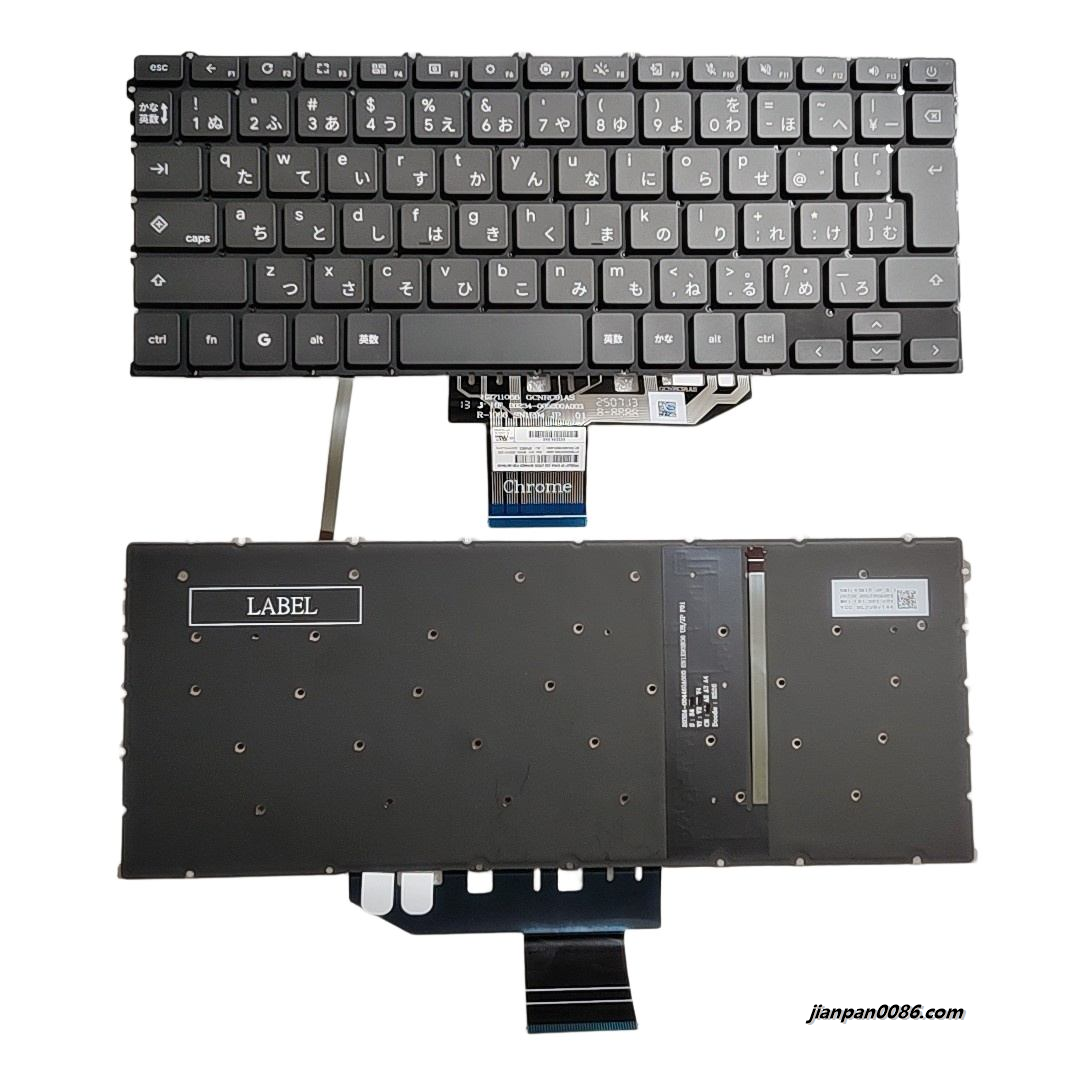 Picture of Oraginal New Japanese Language For HP OmniBook 14-FE BlackGrey Laptop Backlit Keyboard 913B1-004700A02V SN1E93B10 C207