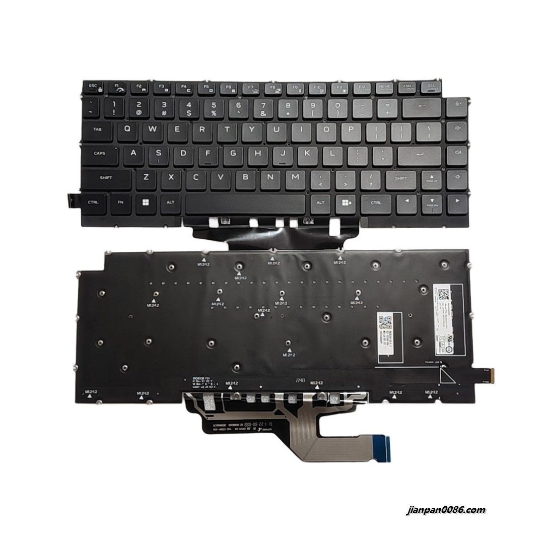Picture of Original New US Language For Dell Alien X14 R2 Black Backlight Laptop Keyboard SG-B3700-XUA SN2B30B PK133WD2C00 DP/N:06N8R6 C213