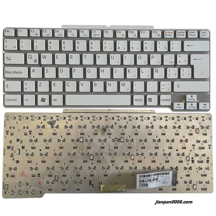 Picture of Oraginal New Latin Language For Sony VGN-SB Silver laptop keyboard L92400162