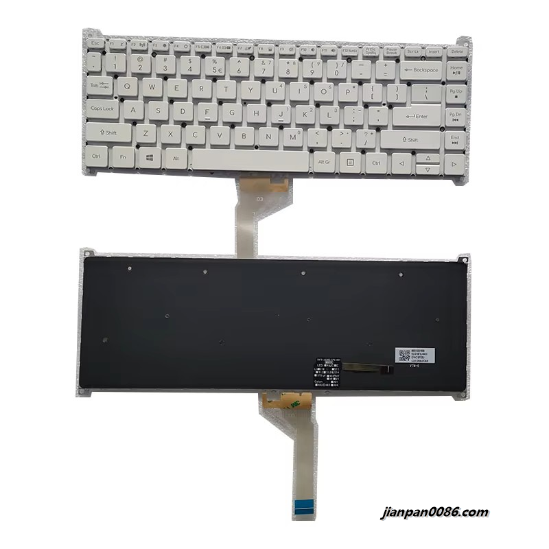 Picture of Oraginal New US Language For Acer SWIFT 3 SF313-51 White Backlit Laptop Keyboard 1020102-018F5LHA03 TDH2910