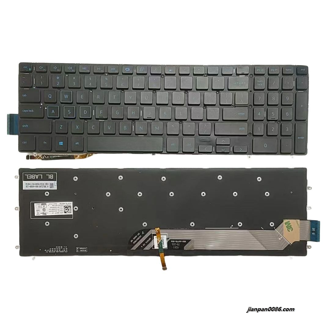 Picture of Oraginal New US Language For Dell Inspiron 7566 7567 7570 7586 Backlit Blue World Laptop Keyboard SG-92550-XUA  SN8273BL1 DP/N:0D6D4C A198
